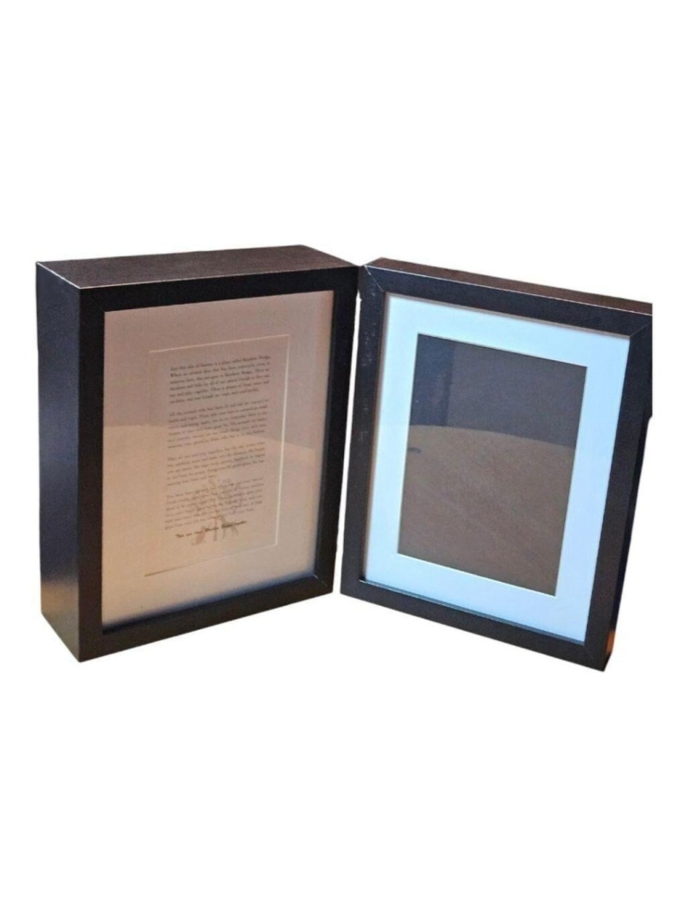 Black wooden Animal double picture frame - Picture 7 of 8